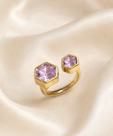 Pink Emerald Ring