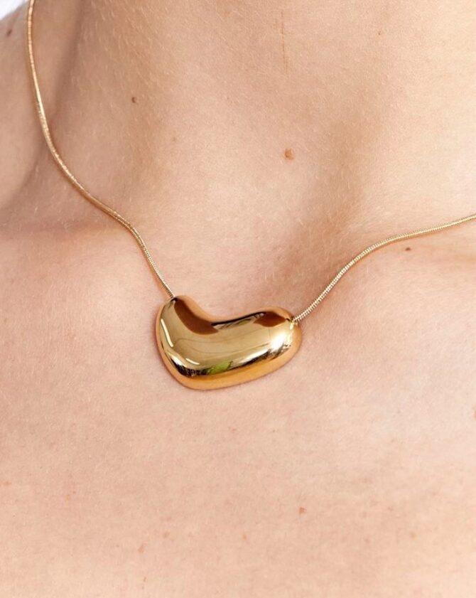 Abstract Heart Necklace - Image 2