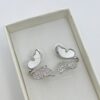 Butterfly stone Earrings (In silver)