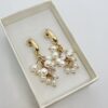 Dangling Pearl Earrings (In Gold)