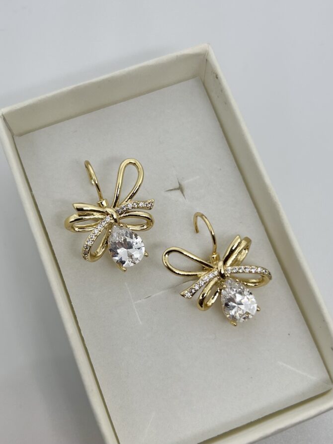 Whimsy Wings Earrings (In Gold) - Image 2