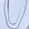 Double chain snake Necklace