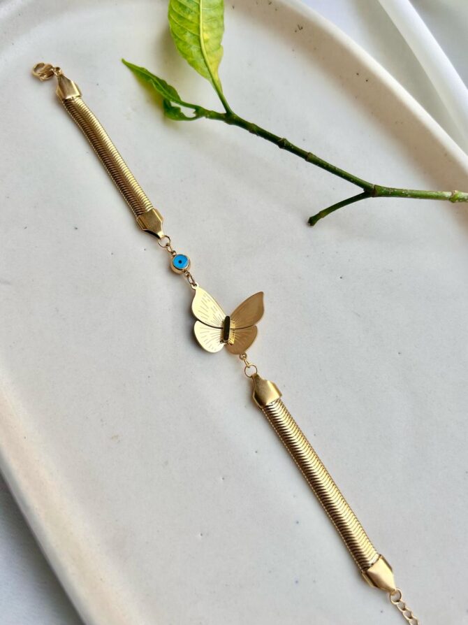 Evil eye butterfly Bracelet