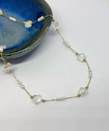 Crystal Flower Necklace