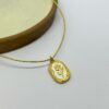 Embedded Rose Necklace