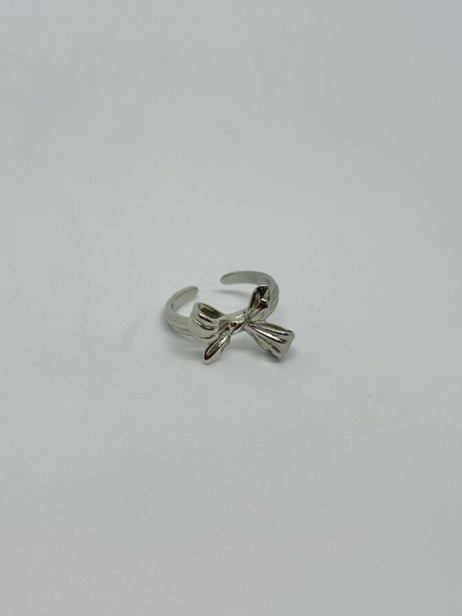Silver Bow Ring