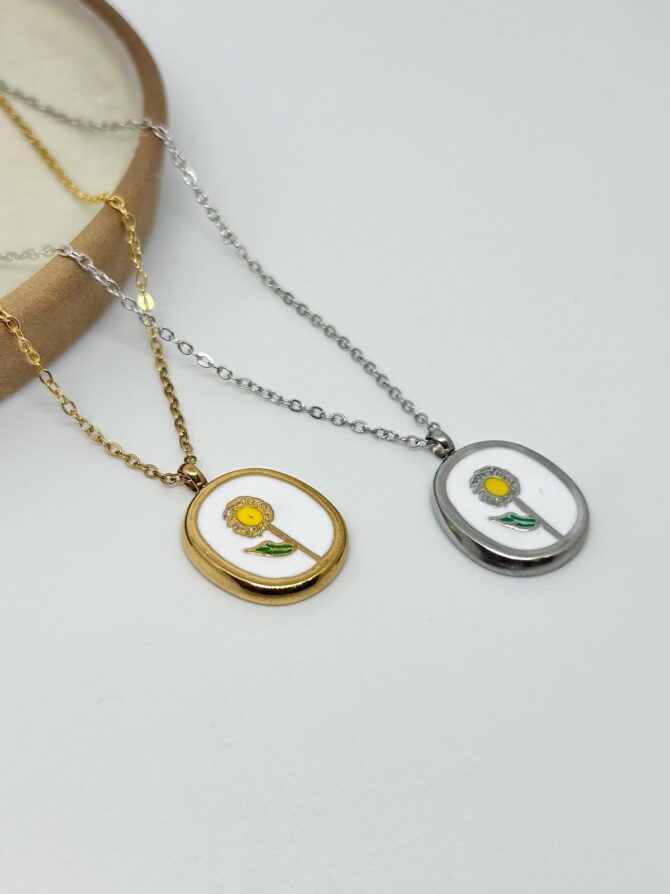 Sunflower Golden Necklace - Image 2
