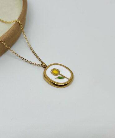 Sunflower Golden Necklace
