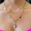 Double Chain Charm Necklace