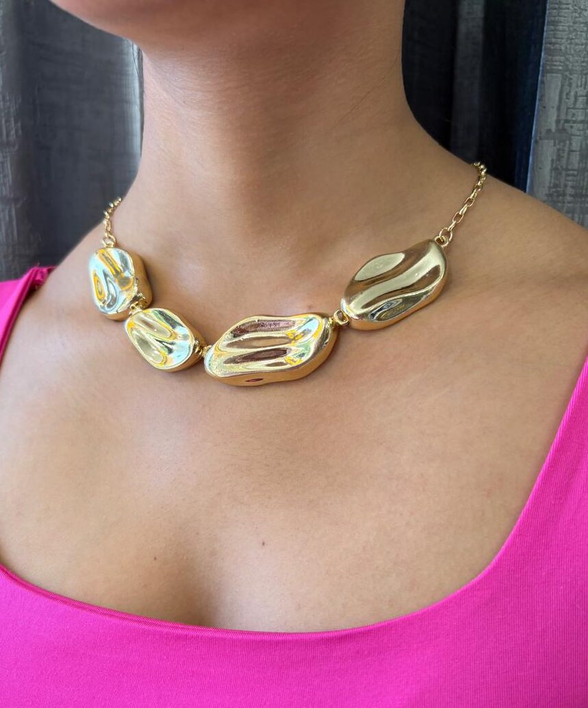 Chunky Abstract Choker Necklace