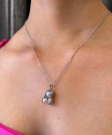 Peanut Silver Necklace