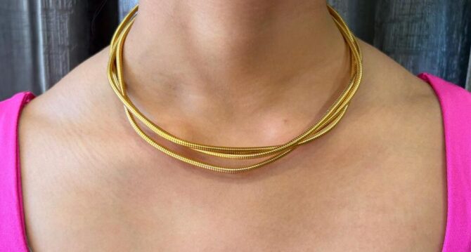 Chunky Spiral Necklace