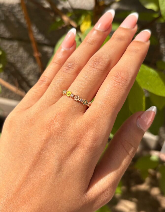 Colorful lilies Ring