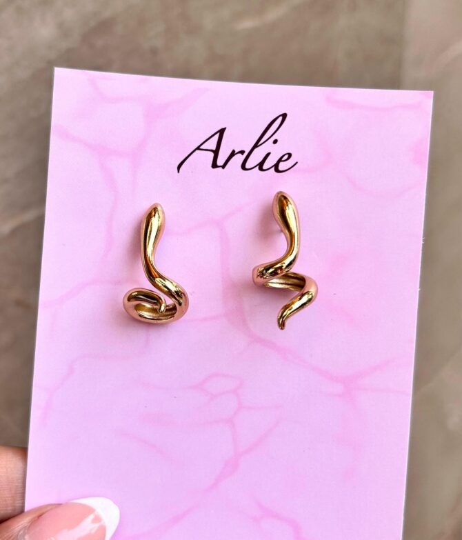 Spiral Snake Earrings