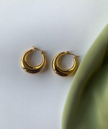 Moon Hoop earrings