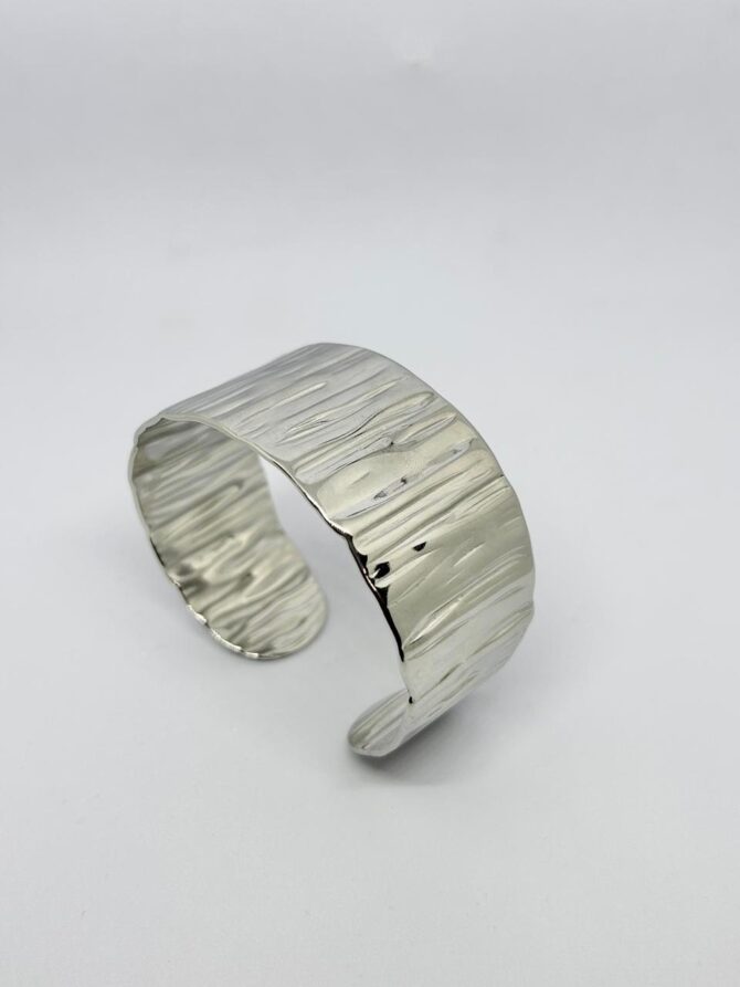 Trunk Chunky Bangle (Silver) - Image 2
