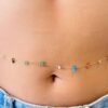 Mutli-color stone Waist Chain