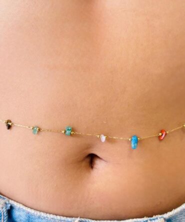 Mutli-color stone Waist Chain