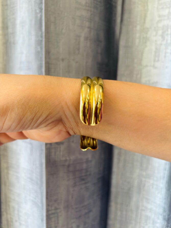 Double Tray Chunky Bangle - Image 3