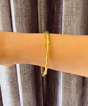 Single Golden bamboo Bangle