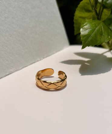 Printed Minimalist Band Ring
