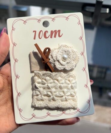 Lace | Embroidery Handmade Hair Clips (Set of 2)