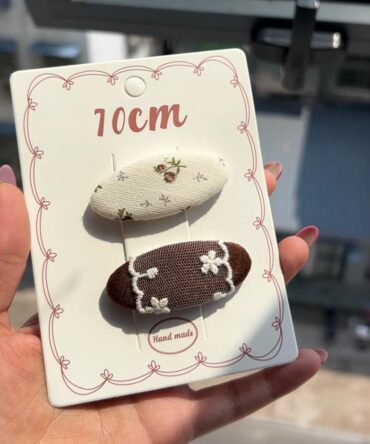 Vintage | Embroidery Handmade Hair Clips (Set of 2)