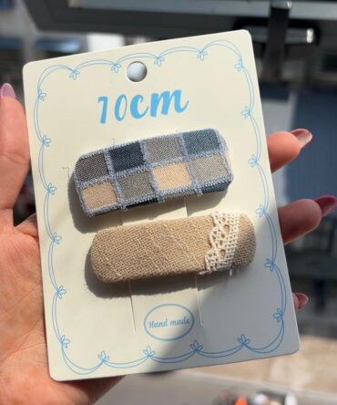 Denims | Embroidery Handmade Hair Clips (Set of 2)