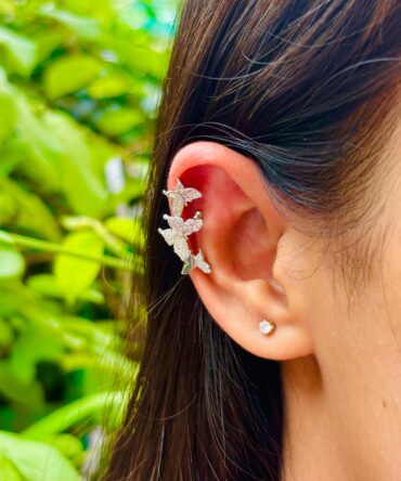 Butter flee Ear Cuff (Available in Silver and Golden Coating)
