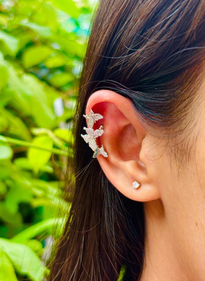 Butter flee Ear Cuff (Available in Silver and Golden Coating)