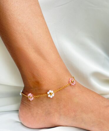 Boho floral Anklet