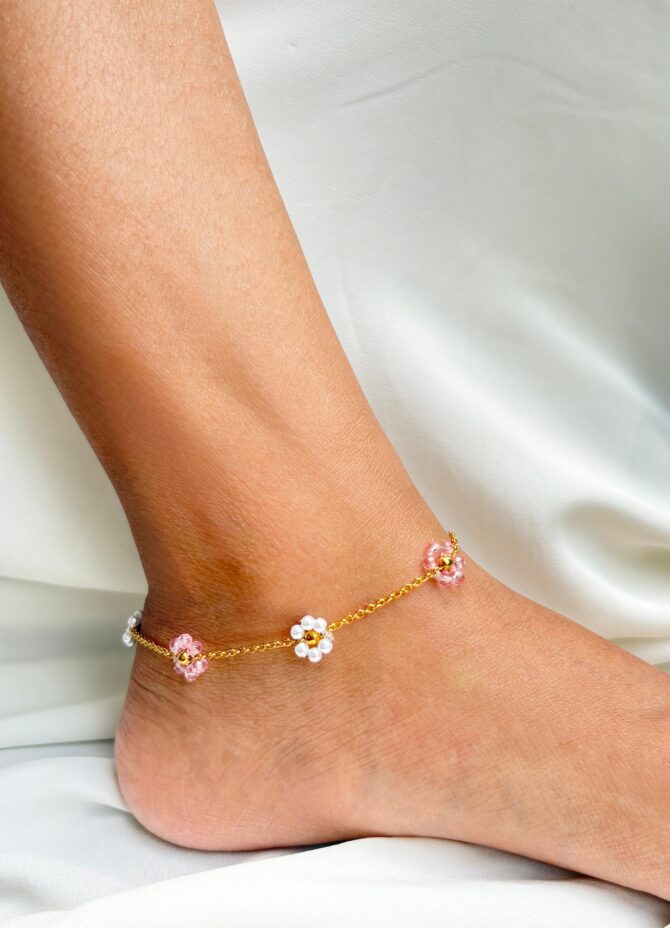 Boho floral Anklet
