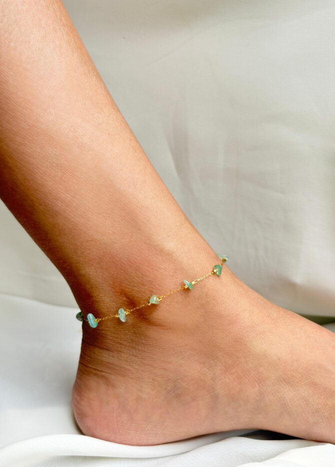 Green Jade Anklet