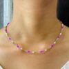 Rainbow Beaded Necklace
