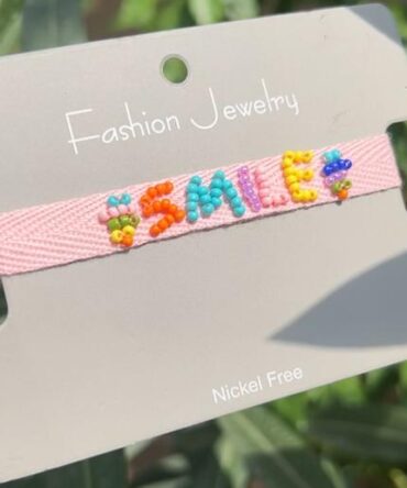 S-M-I-L-E Beaded Bracelet