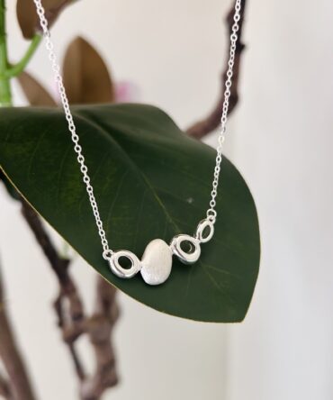 Abstract Joining Necklace (Silver)