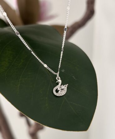 Crystal Swan Necklace