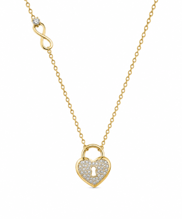 Locked Heart pendant Necklace