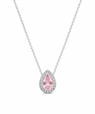 Soft Pink crystal Necklace