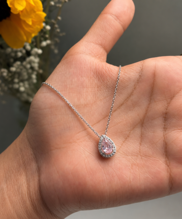 Soft Pink crystal Necklace